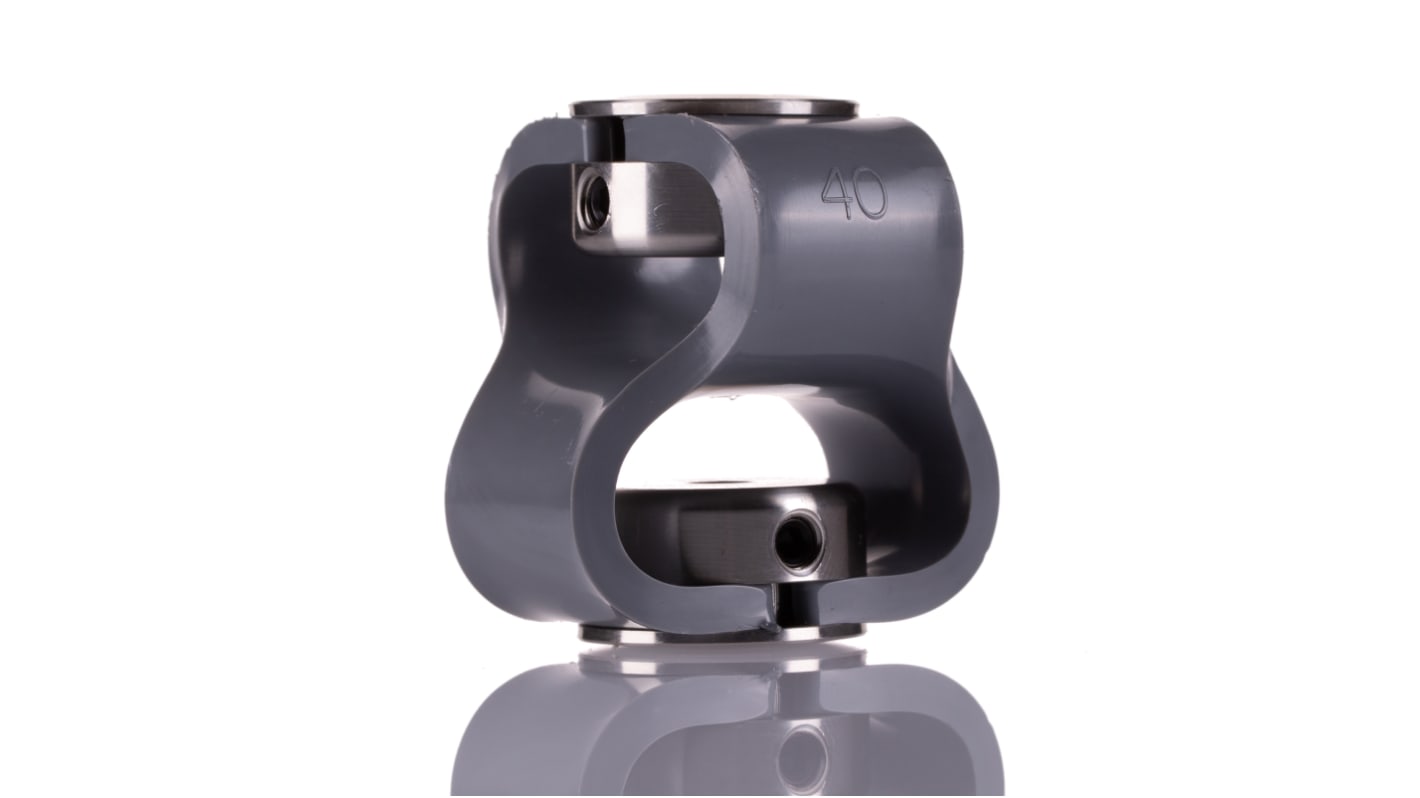 047.40.2222.RS Huco Double Loop Elastomer, 6mm Bore, 56mm Length