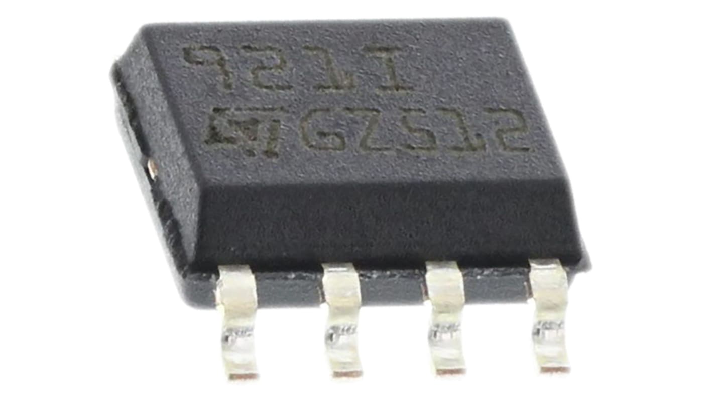 TS921ID STMicroelectronics, High Current, Op Amp, RRIO, 4MHz 1 kHz, 2.7 → 12 V, 8-Pin SOIC