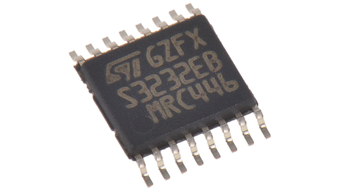 STMicroelectronics ライントランシーバ表面実装, 16-Pin, ST3232EBTR