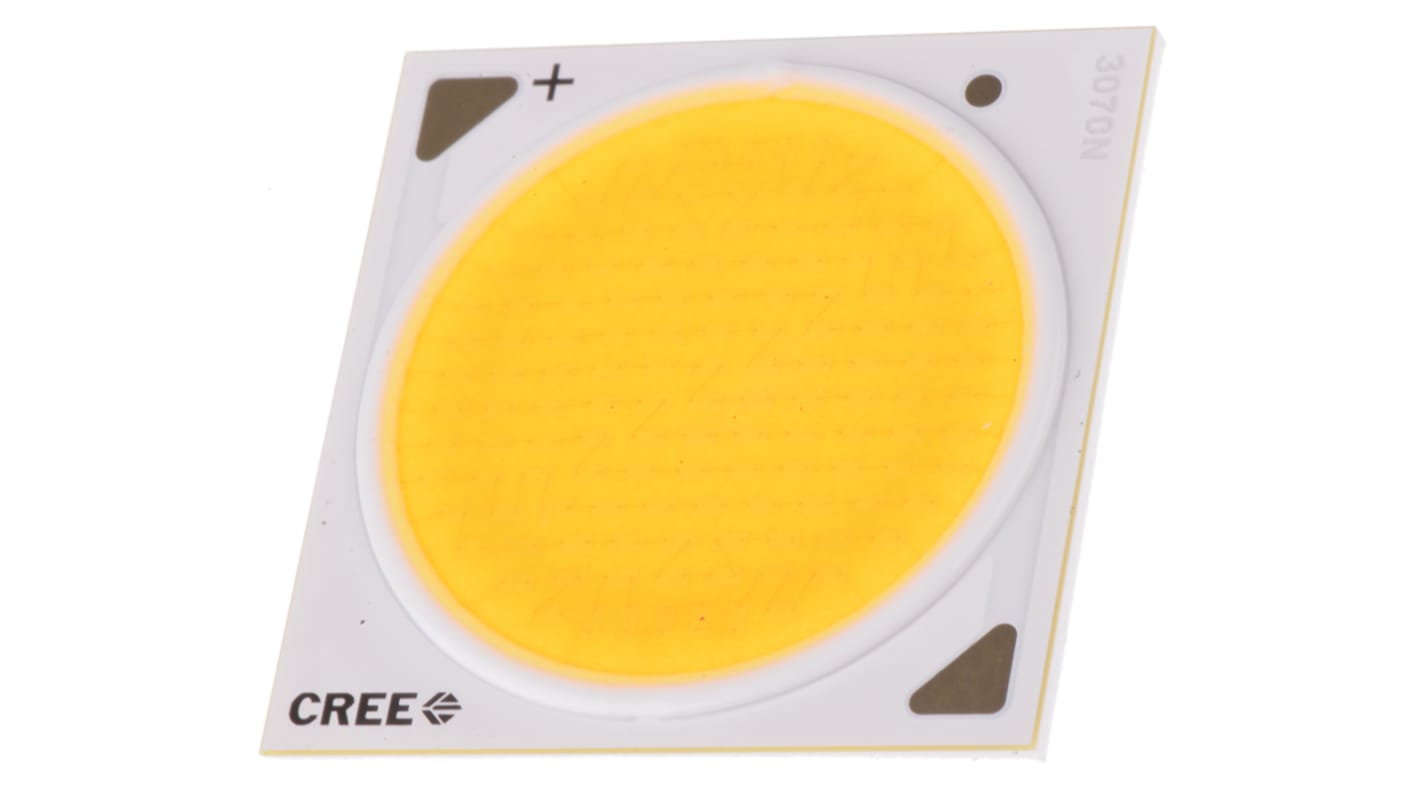 Cree LED XLamp CXA3070 CoB-LED, 36 V, 3000K, Weiß, 2500 mA, 2800 mA, 27.35 x 27.35 x 1.7mm, 117000mW, 115°