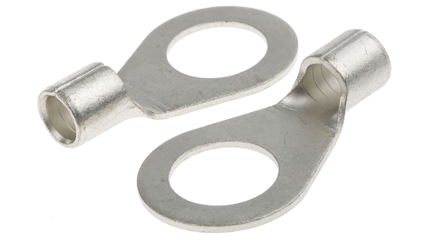 RS PRO Uninsulated Ring Terminal, 17mm Stud Size, 25mm² to 25mm² Wire Size
