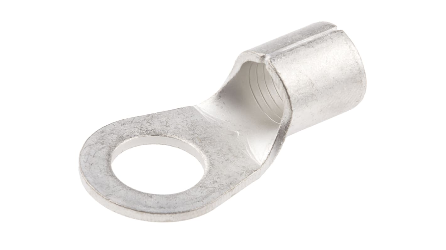 RS PRO Uninsulated Ring Terminal, 10.5mm Stud Size, 25mm² to 25mm² Wire Size