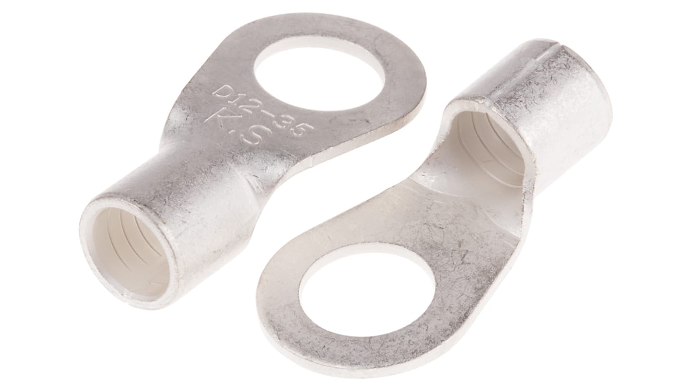 RS PRO Uninsulated Ring Terminal, 13mm Stud Size, 35mm² to 35mm² Wire Size