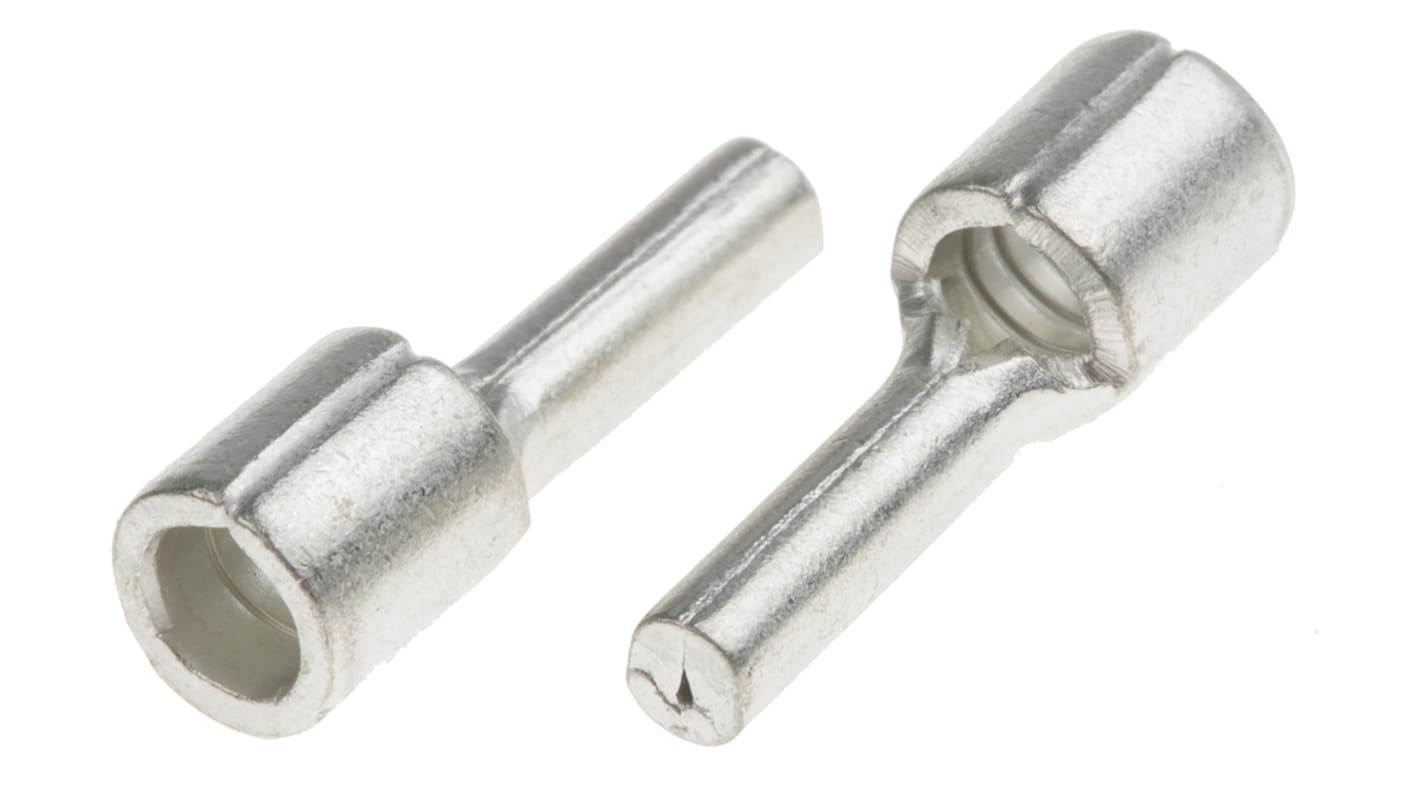 RS PRO Uninsulated Crimp Pin Connector, 4mm² to 6mm², 12AWG to 10AWG, 2.8mm Pin Diameter, 10mm Pin Length