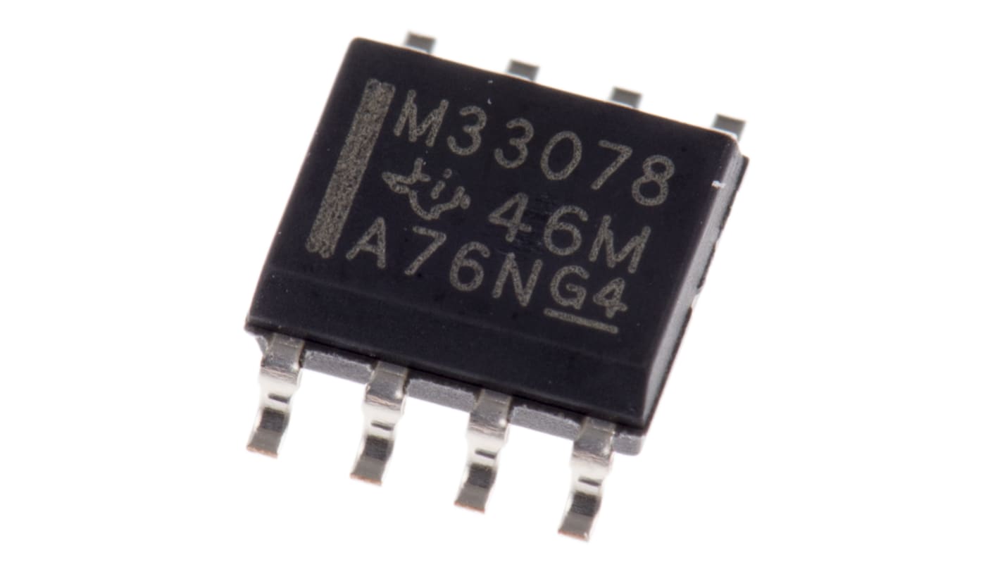 MC33078DR Op erősítő, típusa:(Nagy sebesség) 16MHz 100 kHz, 8-tüskés SOIC Nem