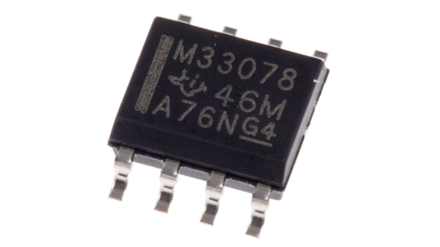 Texas Instruments オペアンプ, 表面実装, 2回路, デュアル電源, MC33078DR