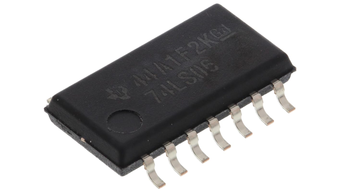 Inverter SN74LS06NSR, canali Hex, Buffer invertente, LS, Collettore aperto, 14-Pin, SOIC No