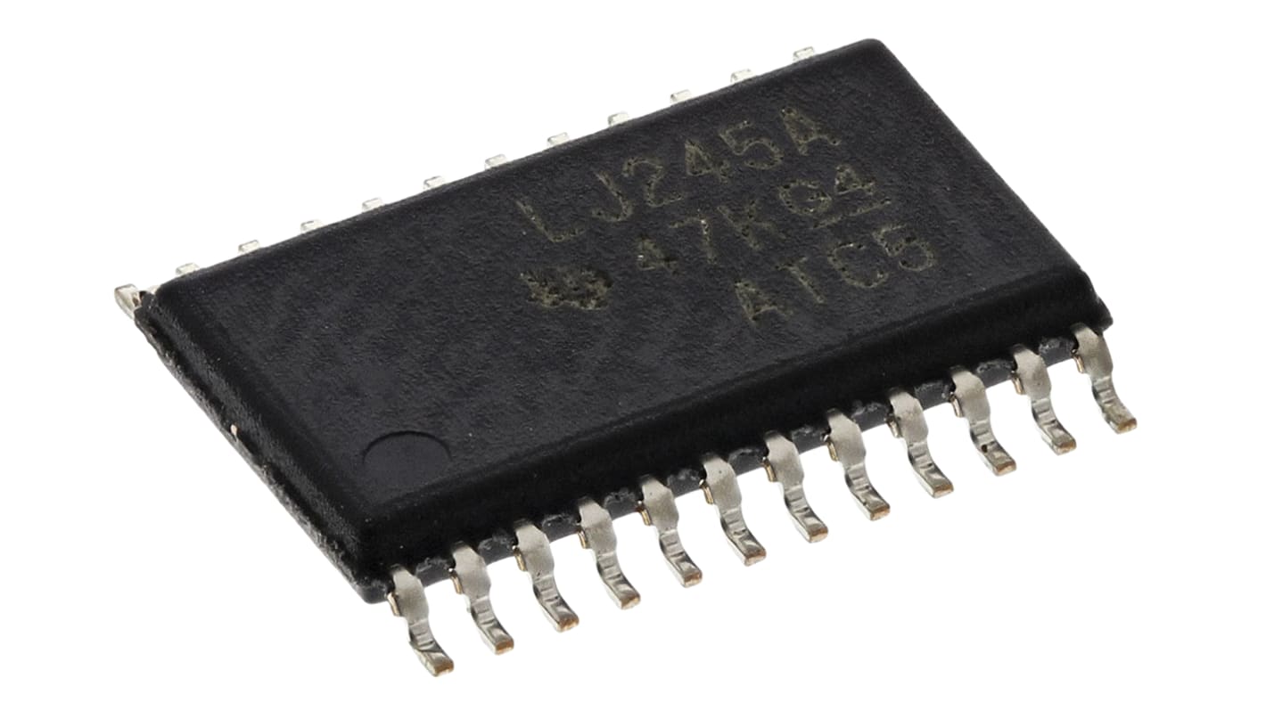 Texas Instruments バストランシーバ LVCシリーズ 8ビット, 非反転, 24mA, 4.5 → 5.5 V, 24-Pin TSSOP