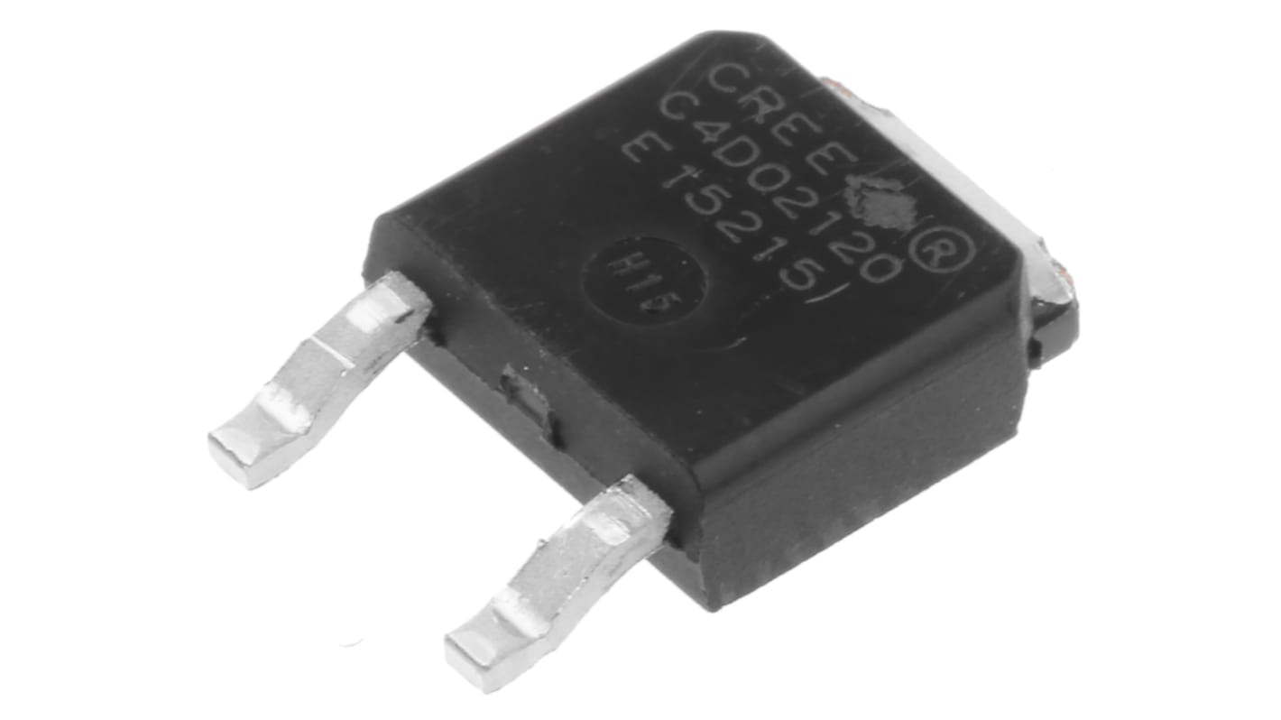 Wolfspeed SMD SiC-Schottky Diode, 1200V / 4.5A, 3-Pin DPAK (TO-252)