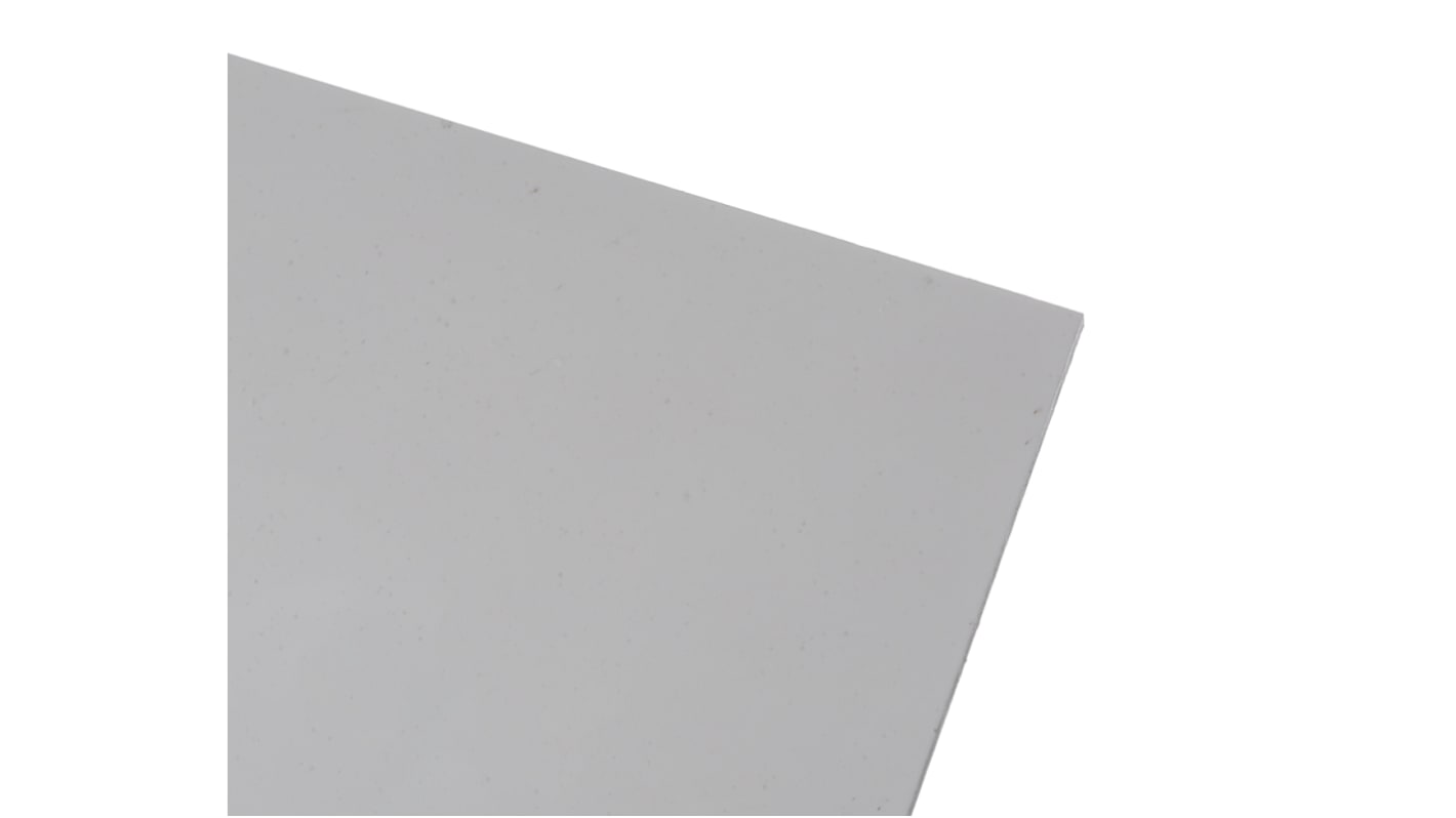RS PRO Satin/Gloss White Plastic Sheet, 600mm x 600mm x 2.5mm RS