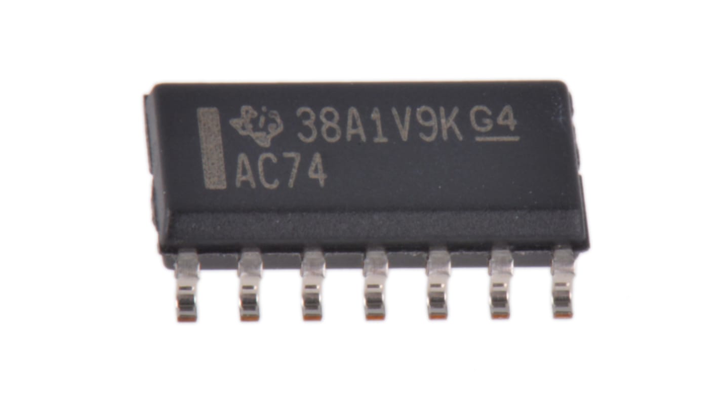 Texas Instruments SN74AC74D Dual D Type Flip Flop IC, CMOS, 14-Pin SOIC