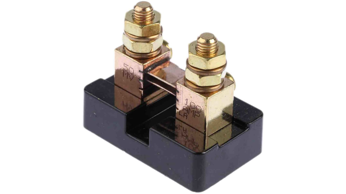 Murata Power Solutions Brass-Ended Shunt, 100 A Max, 50mV Output, ±0.25 % Accuracy