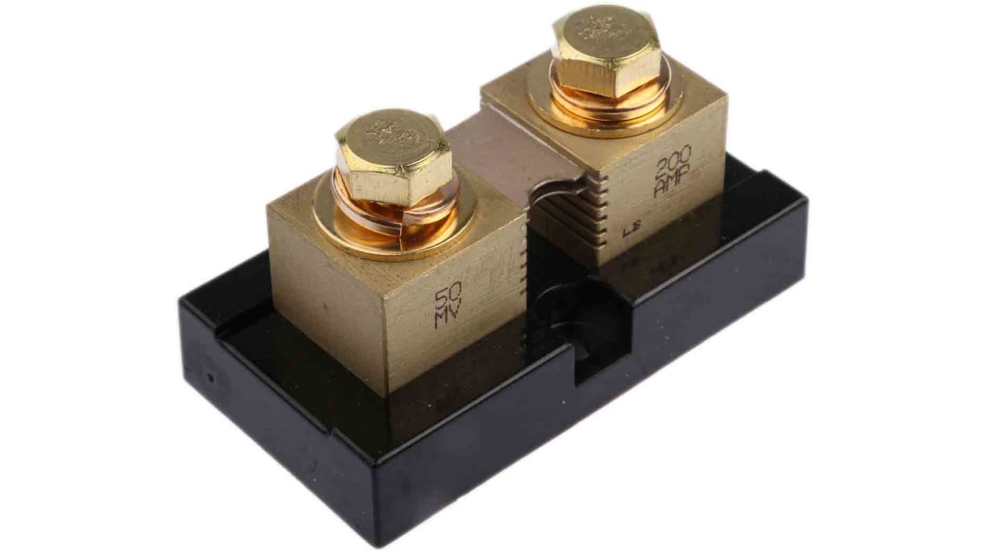 Murata Power Solutions Brass-Ended Shunt, 200 A Max, 50mV Output, ±0.25 % Accuracy