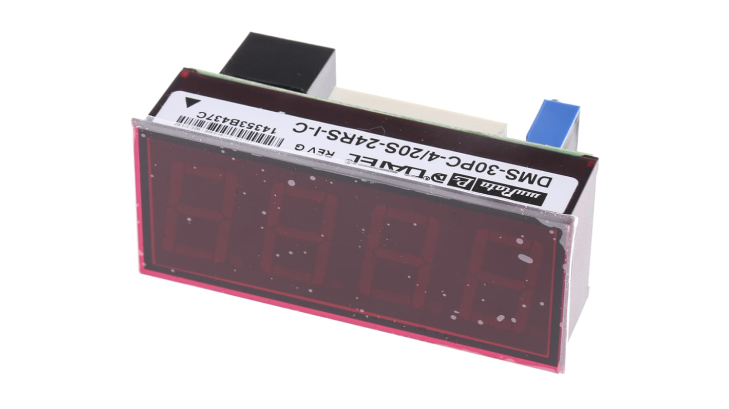 Analizador de red multifunción de panel Murata Power Solutions, con display LED, para Corriente, dim. 53.8mm x 22.3mm