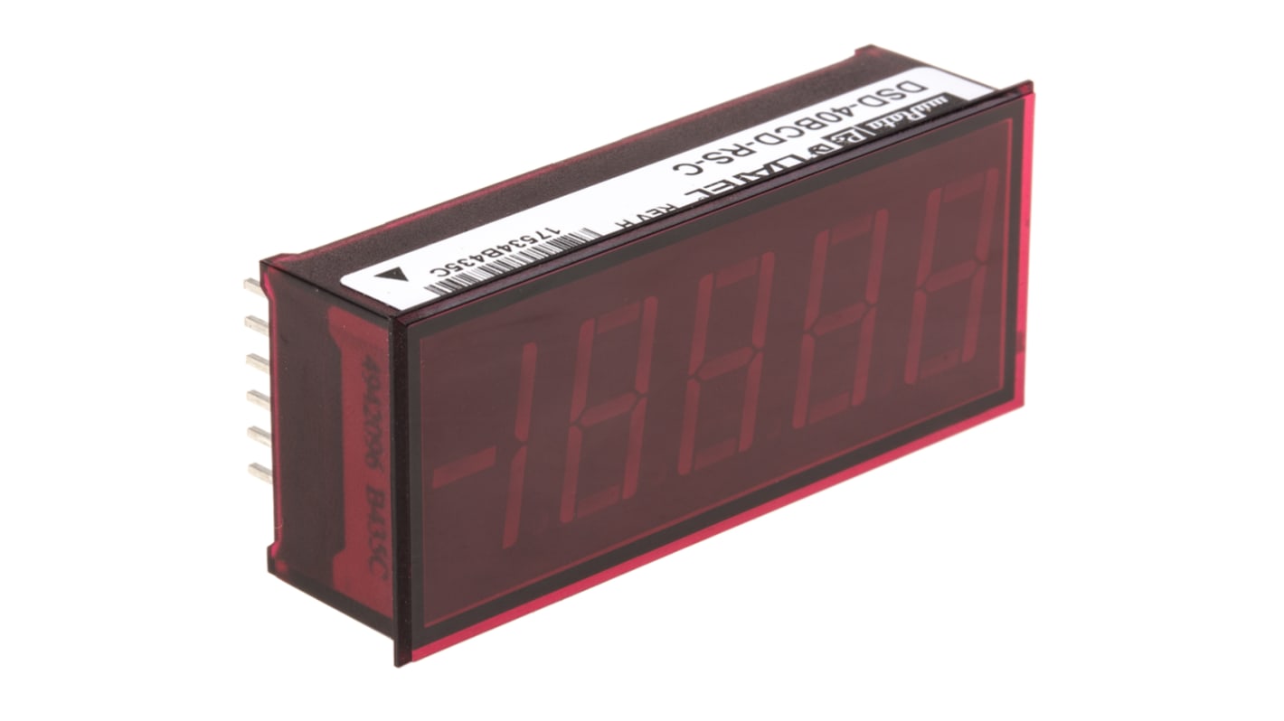 Murata LED Digital Panel Multi-Function Meter for Current, Voltage, 22.3mm x 53.8mm