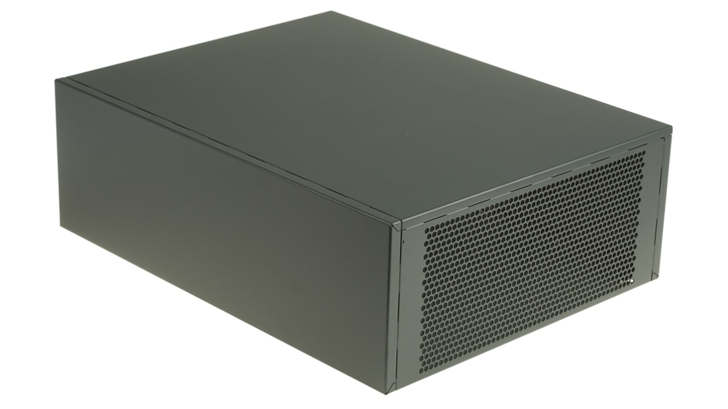 Caja de montaje en rack de 19" 3U nVent SCHROFF serie Interscale M, de Acero, ventilada, 133 x 399 x 310mm