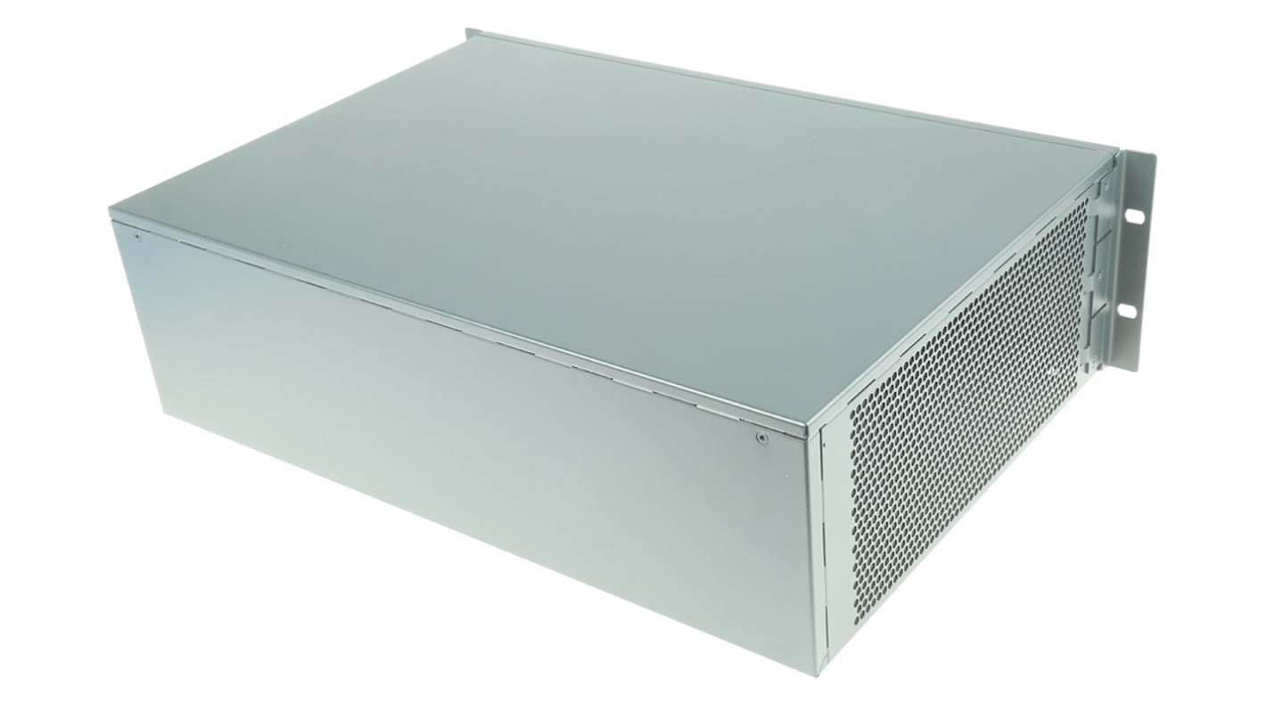 Contenitore 19" montaggio rack nVent SCHROFF 3U 133 x 444 x 310mm, in Acciaio, ventilato, col. Grigio