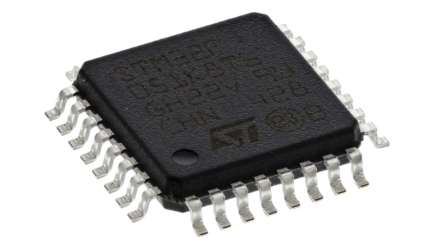 Microcontrollore STMicroelectronics, ARM Cortex M0, LQFP, STM32F0, 32 Pin, Montaggio superficiale, 32bit, 48MHz