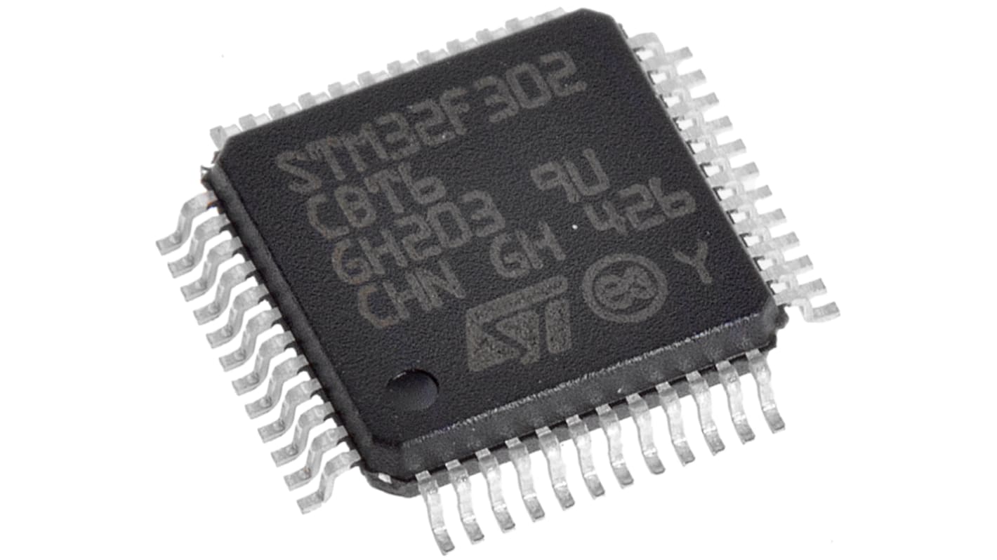 STMicroelectronics STM32F302CBT6, 32bit ARM Cortex M4 Microcontroller, STM32F3, 72MHz, 128 kB Flash, 48-Pin LQFP