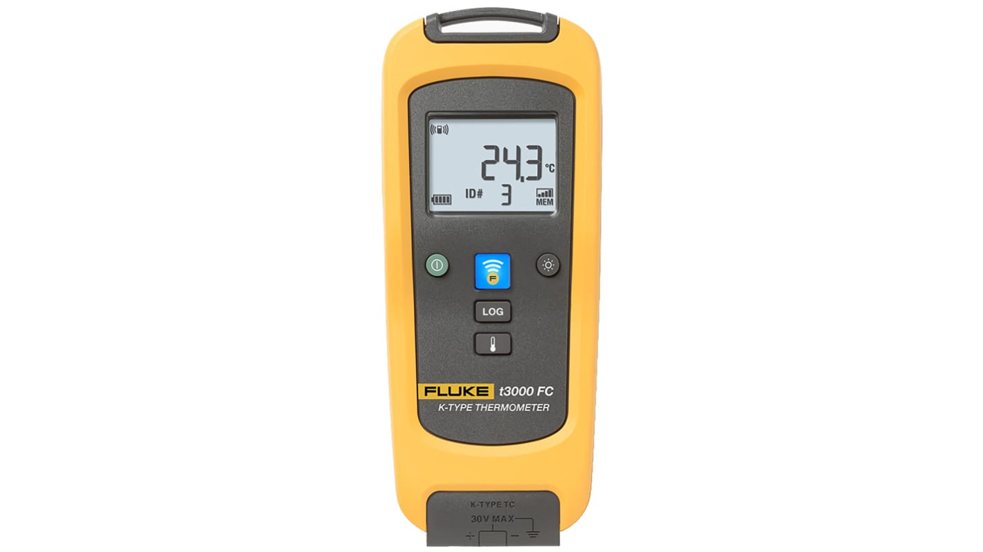 Termometro digitale Fluke T3000 FC, sonda K, +1372°C max