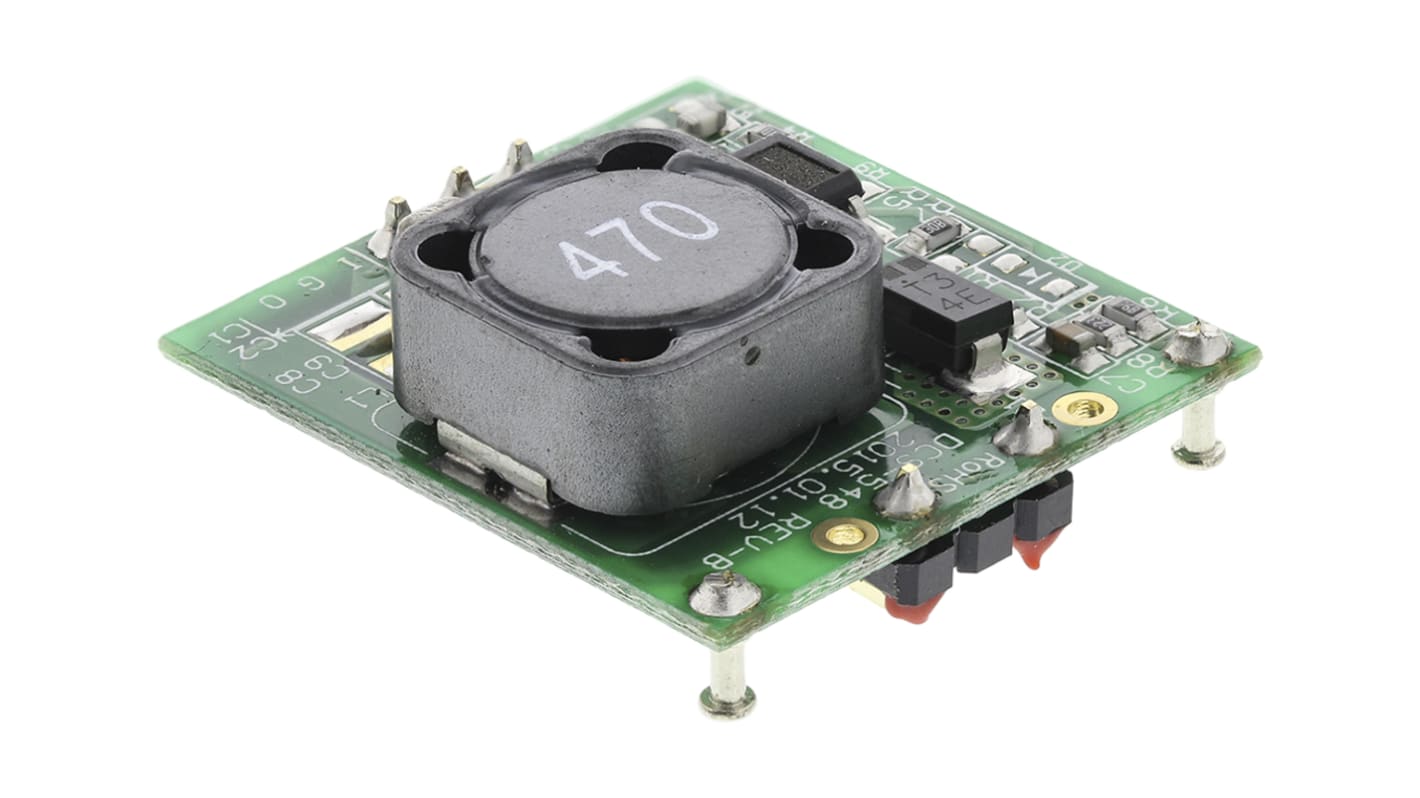 Recom R78T DC-DC Converter, 12V dc/ 1A Output, 15 → 42 V dc Input, Screw Mount, Surface Mount, +85°C Max Temp