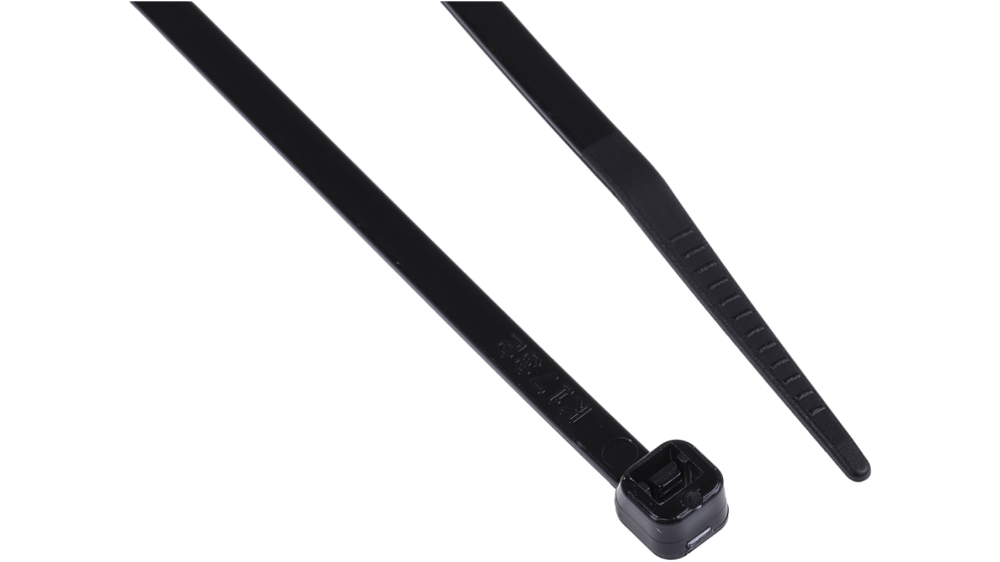 Brida RS PRO de Nylon 66 Negro, 180mm x 3,6 mm, Resistente al calor