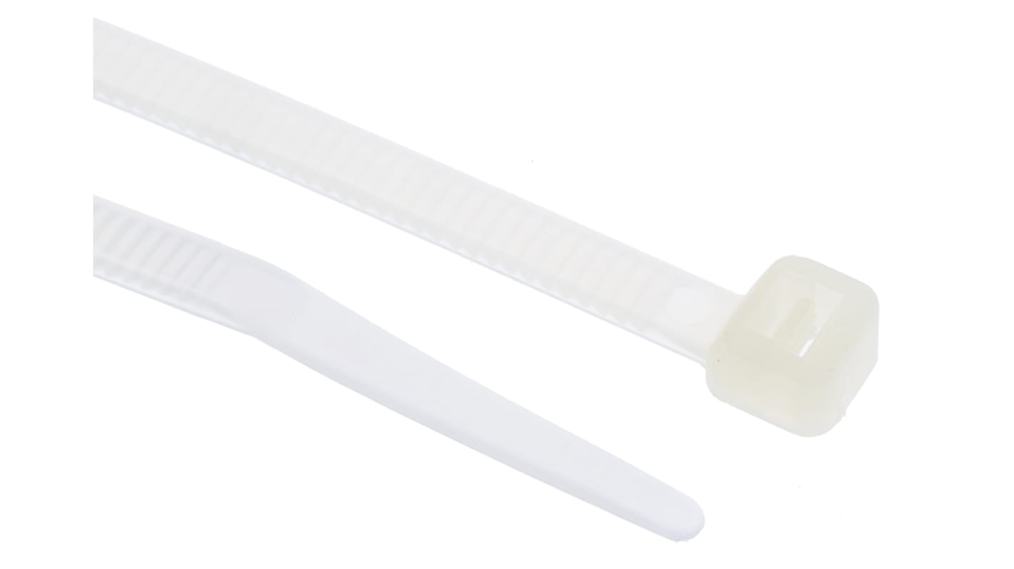 Serre-câble RS PRO 160mm x 4,8 mm Naturel en Nylon 66