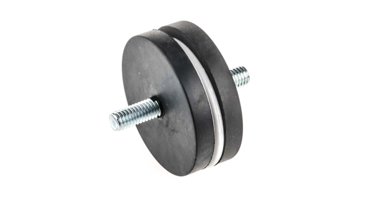 Eclipse Neodym Magnet, Topf, 43mm, 8.5kg Gewindebohrung M6 x 6mm M6 x 15mm, L. 21mm