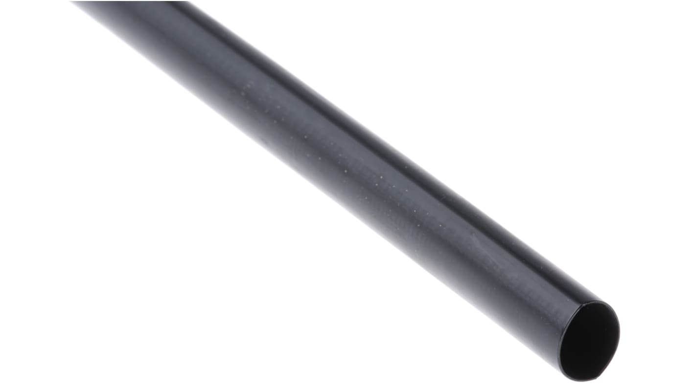 3M Heat Shrink Tubing, Black 9mm Sleeve Dia. x 1m Length 3:1 Ratio, GTI-3000 Series