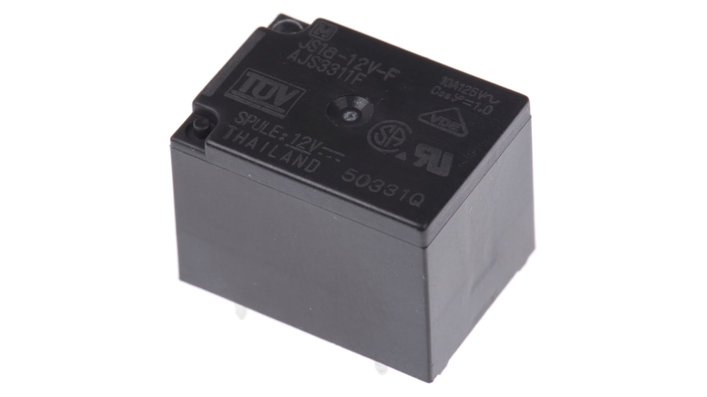 Panasonic PCB Mount Non-Latching Relay, 12V dc Coil, 5A Switching Current, SPST