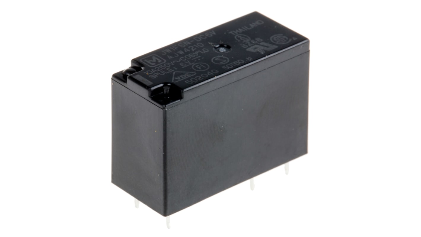 Panasonic PCB Mount Power Relay, 6V dc Coil, 10A Switching Current, SPDT