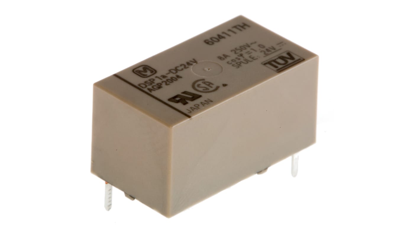 Panasonic PCB Mount Power Relay, 24V dc Coil, 5A Switching Current, SPST