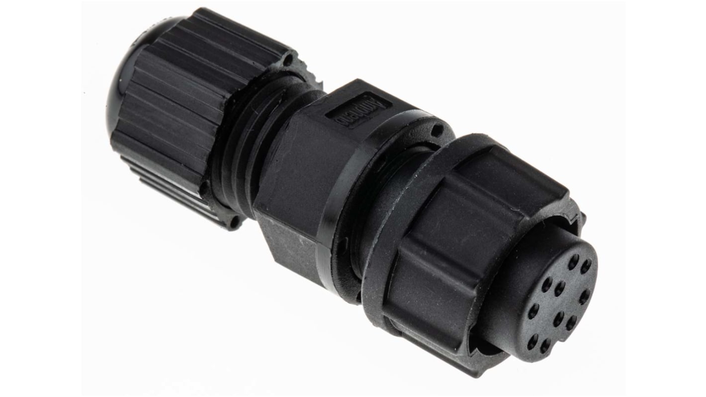 Amphenol Industrial Circular Connector, 10 Contacts, Panel Mount, Socket, Female, IP67, Ceres Series