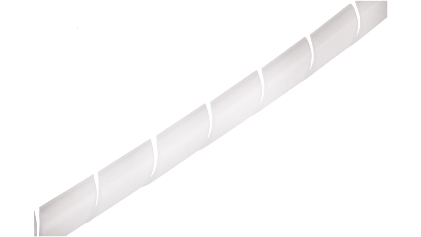 RS PRO Spiral-Kabelschutzschlauch Nylon, für Kabel-Ø 6mm bis 30mm, Länge 10m