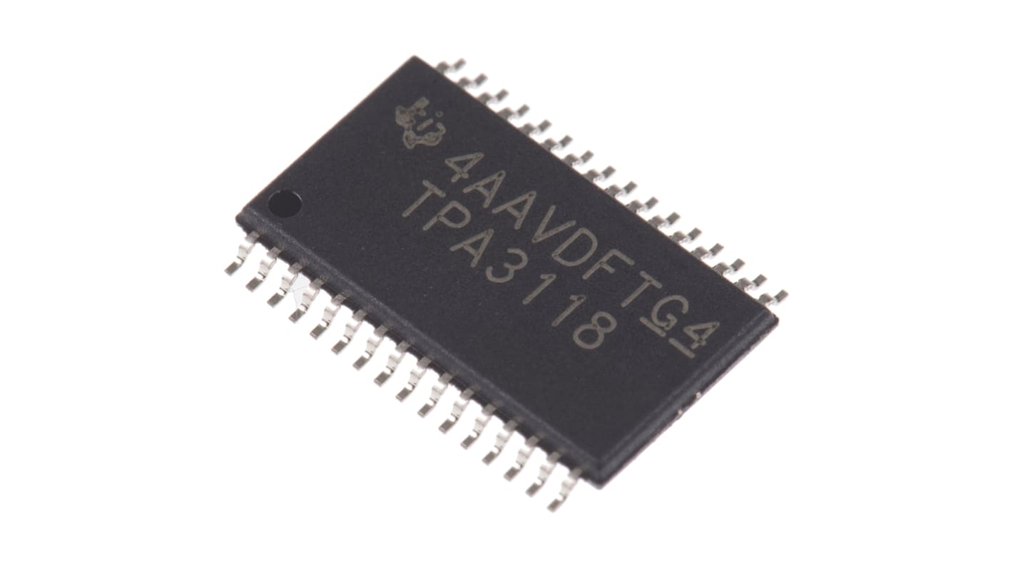 Texas Instruments, 2-ChannelAudio30W, 32-Pin HTSSOP TPA3118D2DAP