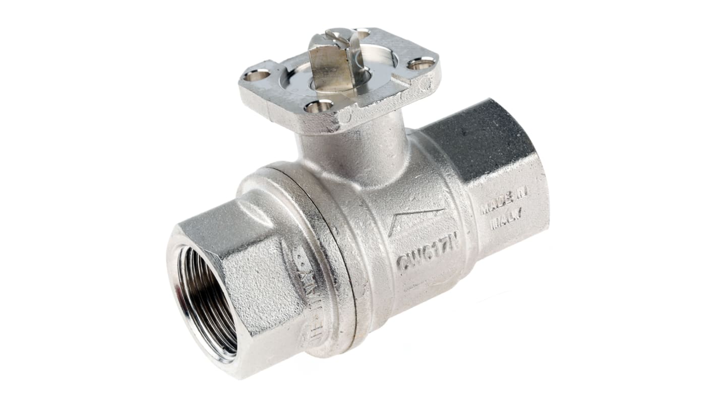 RS PRO Brass Full Bore, 2 Way, Ball Valve