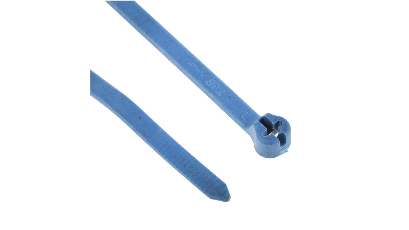 Bridas Thomas & Betts Ty-Rap de Nylon 66 Azul, 186mm x 4,7 mm, No reutilizable