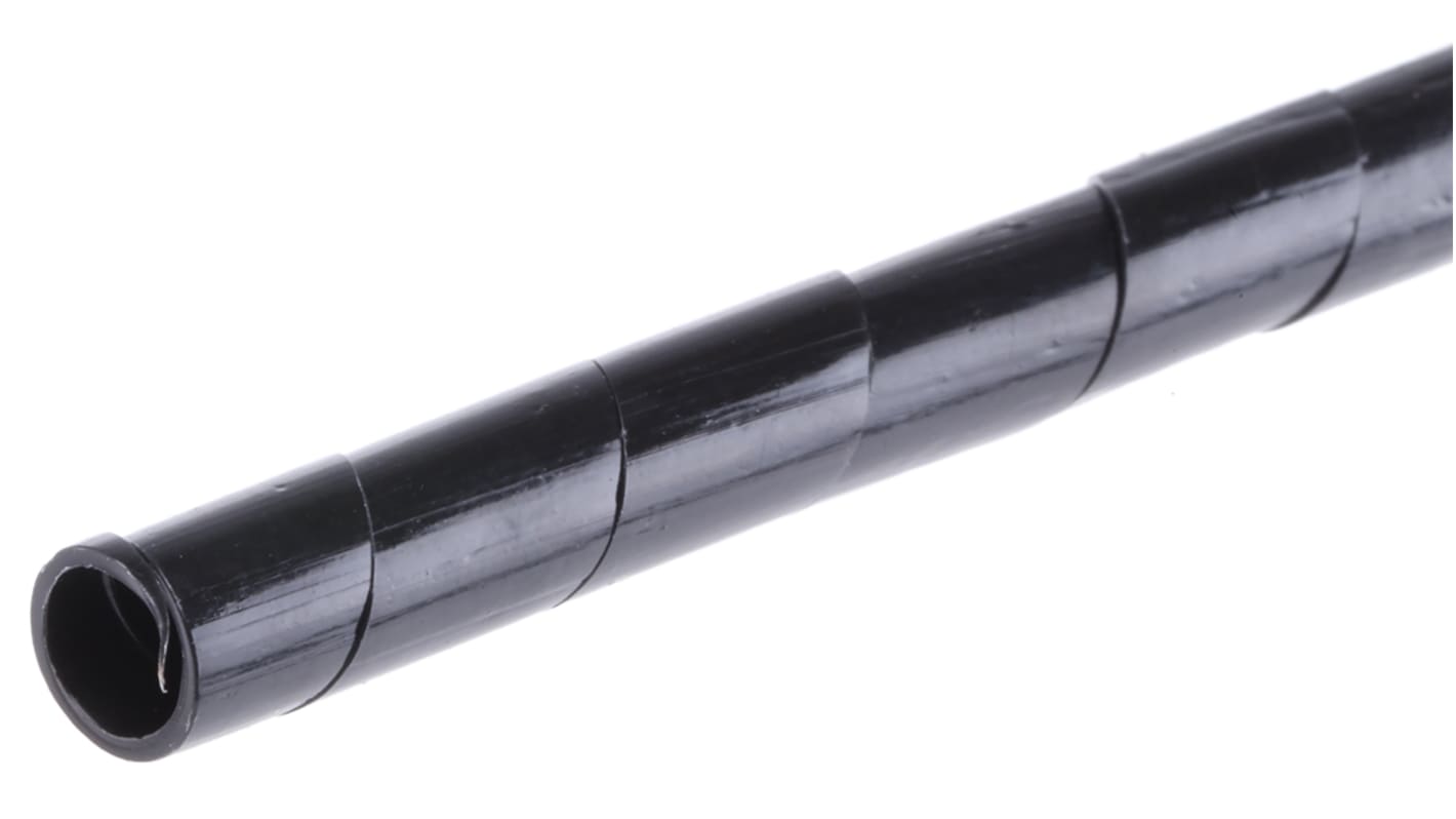 Gaine de câble spiralée Thomas & Betts, Ø 4mm → 6mm Noir, Ø int 4mm en Polyéthylène
