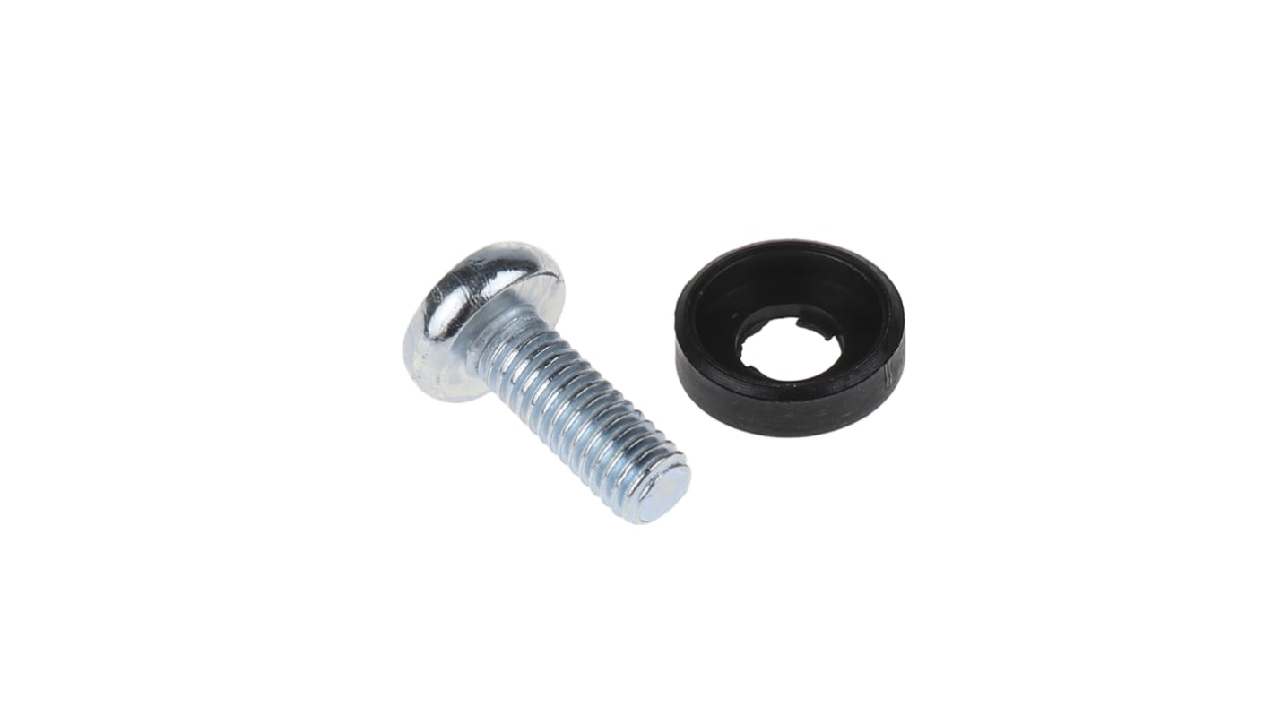 RS PRO 2 piece Nylon 66 Domed Cap & Cup Washer Kit