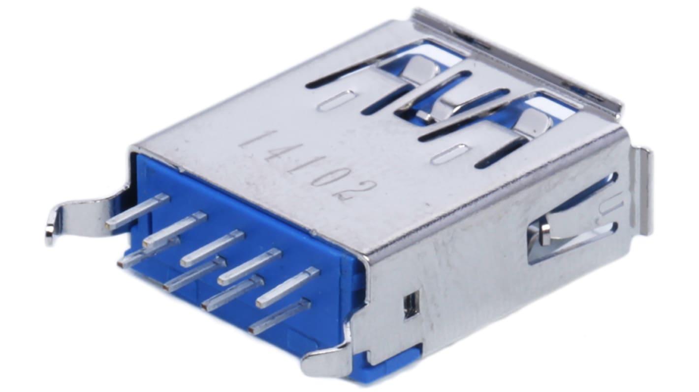 Connecteur USB 3.0 A Femelle Molex ports, Traversant, Droit, série 48408