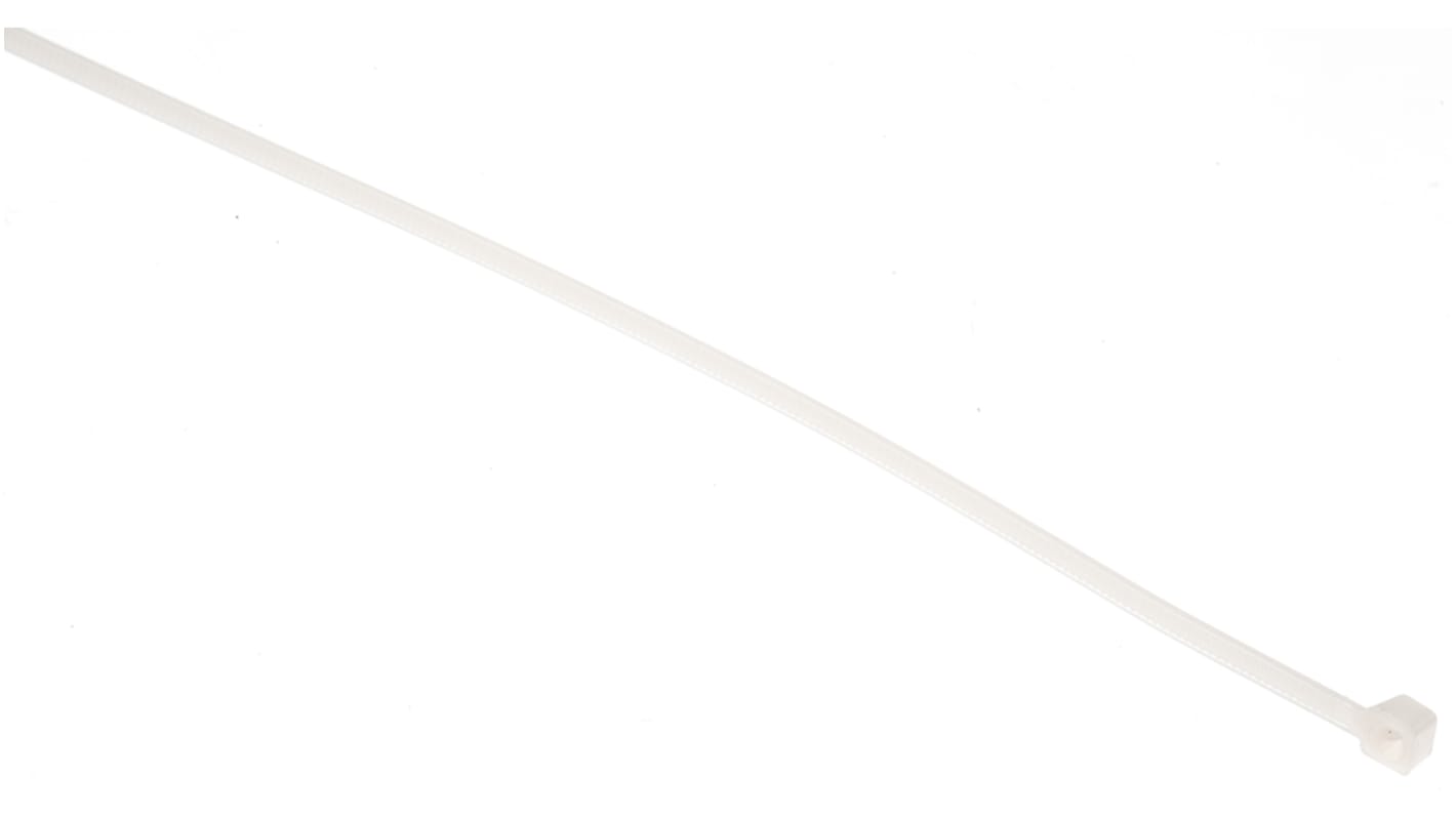 ABB Cable Tie, 200mm x 2.5 mm, Natural Nylon, Pk-1000