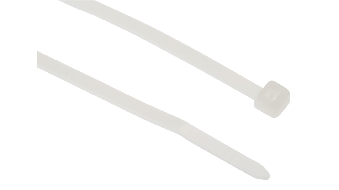 ABB Cable Tie, 300mm x 3.6 mm, Natural Nylon, Pk-1000