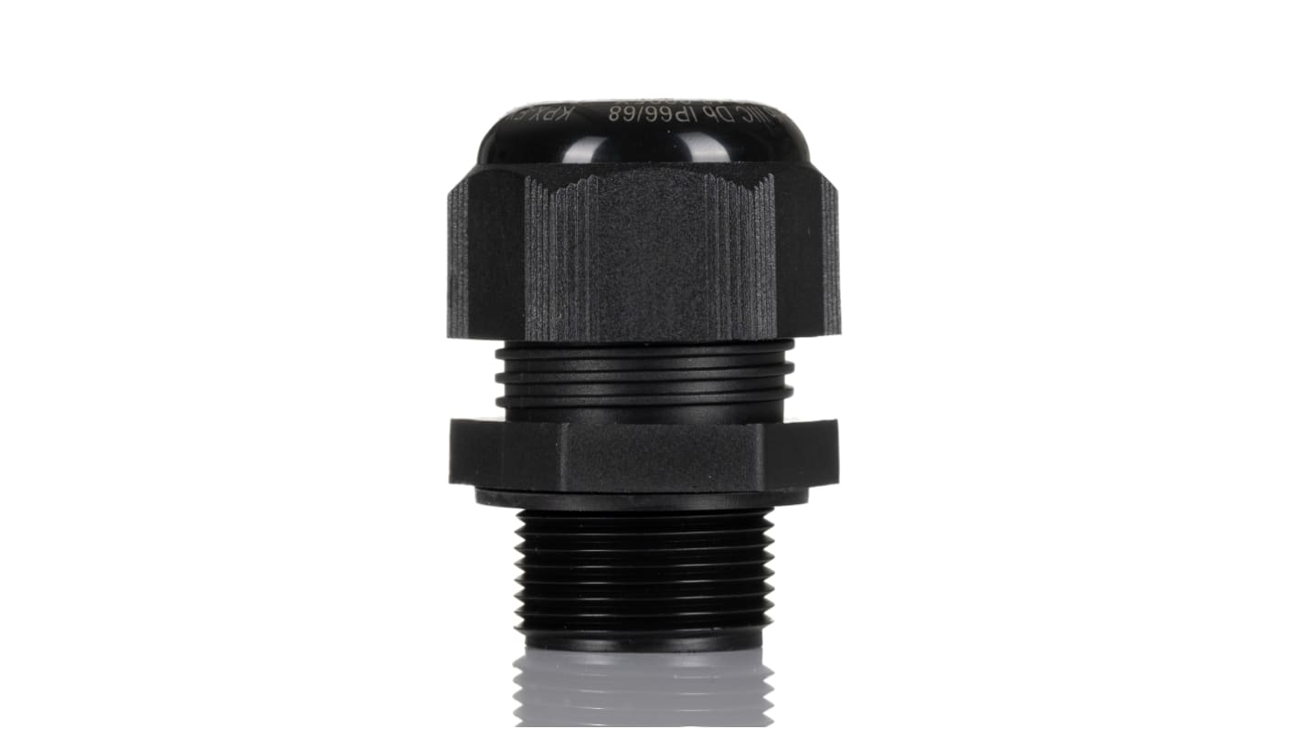 Kopex-EX CGM Series Black Nylon Cable Gland, M20 Thread, 10mm Min, 14mm Max, IP66, IP68