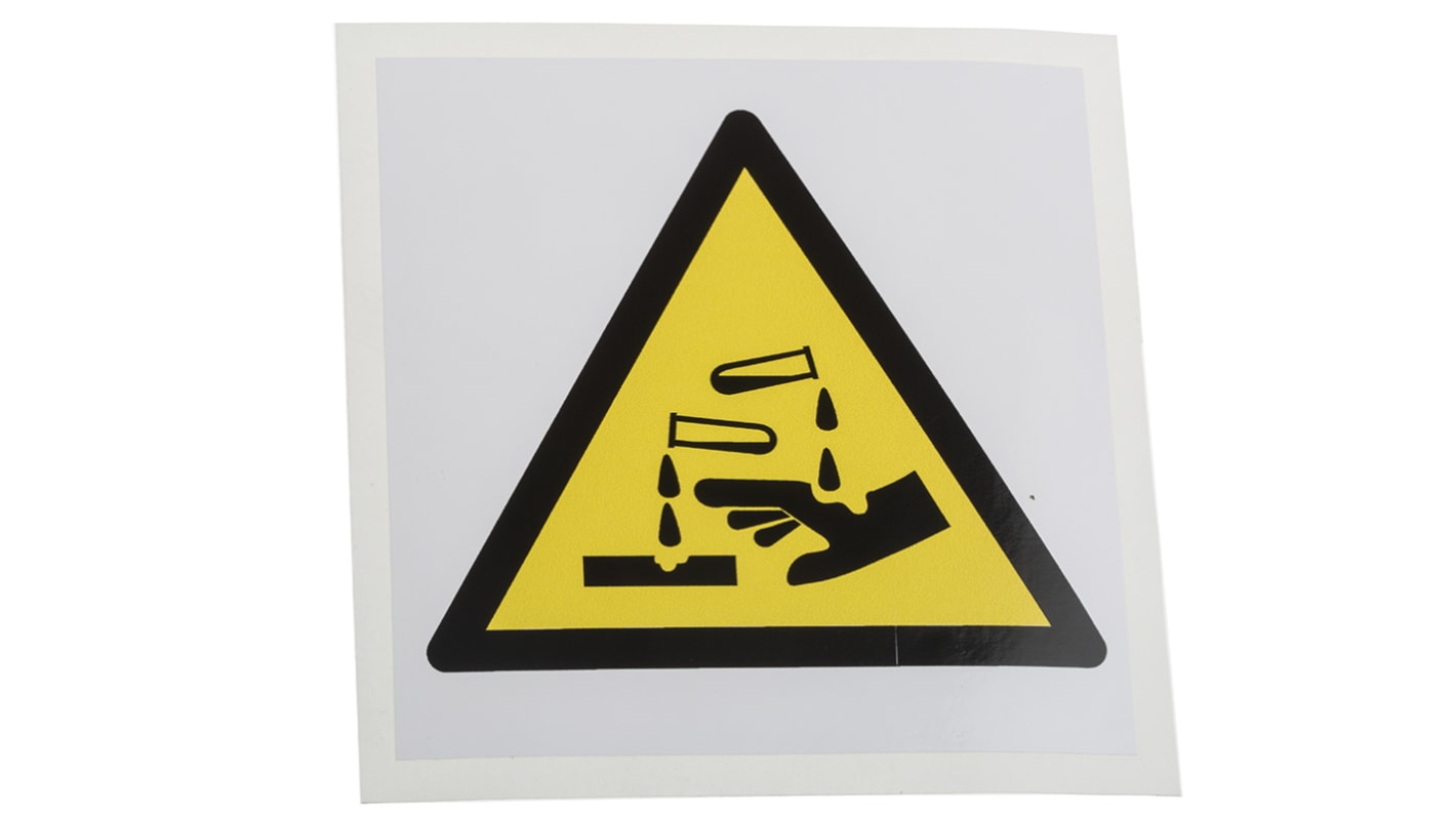 RS PRO SelfAdhesive Hazardous Substances Hazard Warning Sign RS