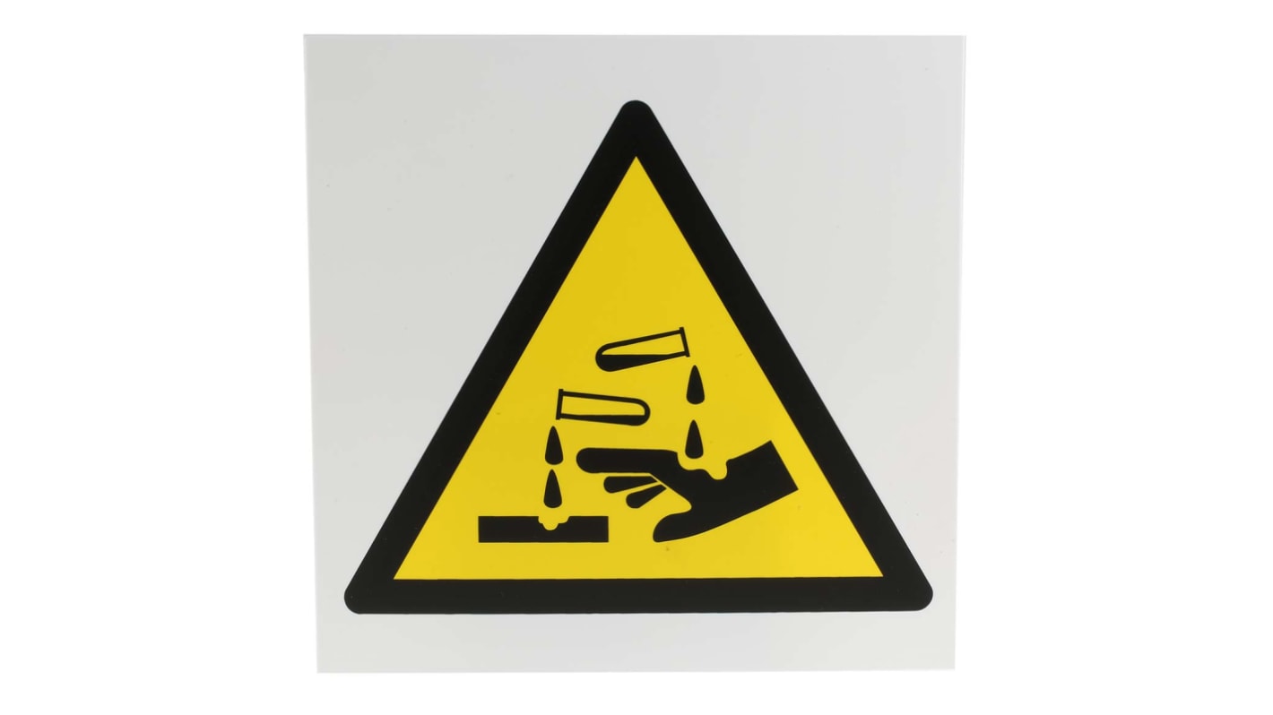 RS PRO Hazardous Substances Hazard Warning Sign