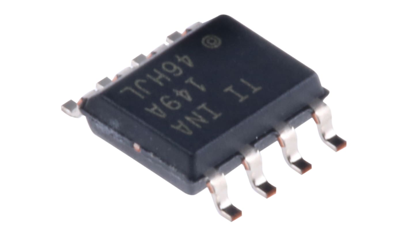 Amplificatore differenziale Texas Instruments alimentazione duale e singola, SMD, SOIC, 8 Pin