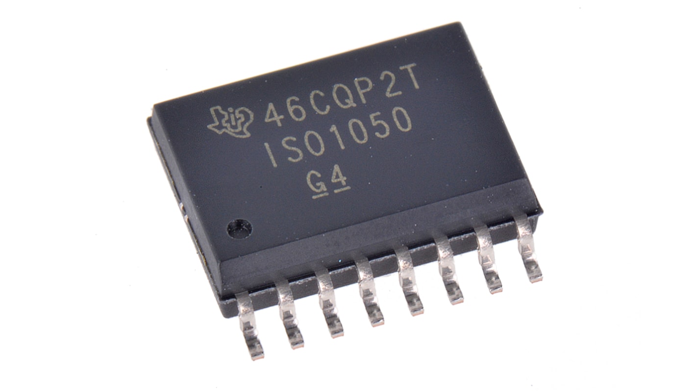 Transceiver CAN, ISO1050DW, ISO 11898, Silence, SOIC, 16 broches