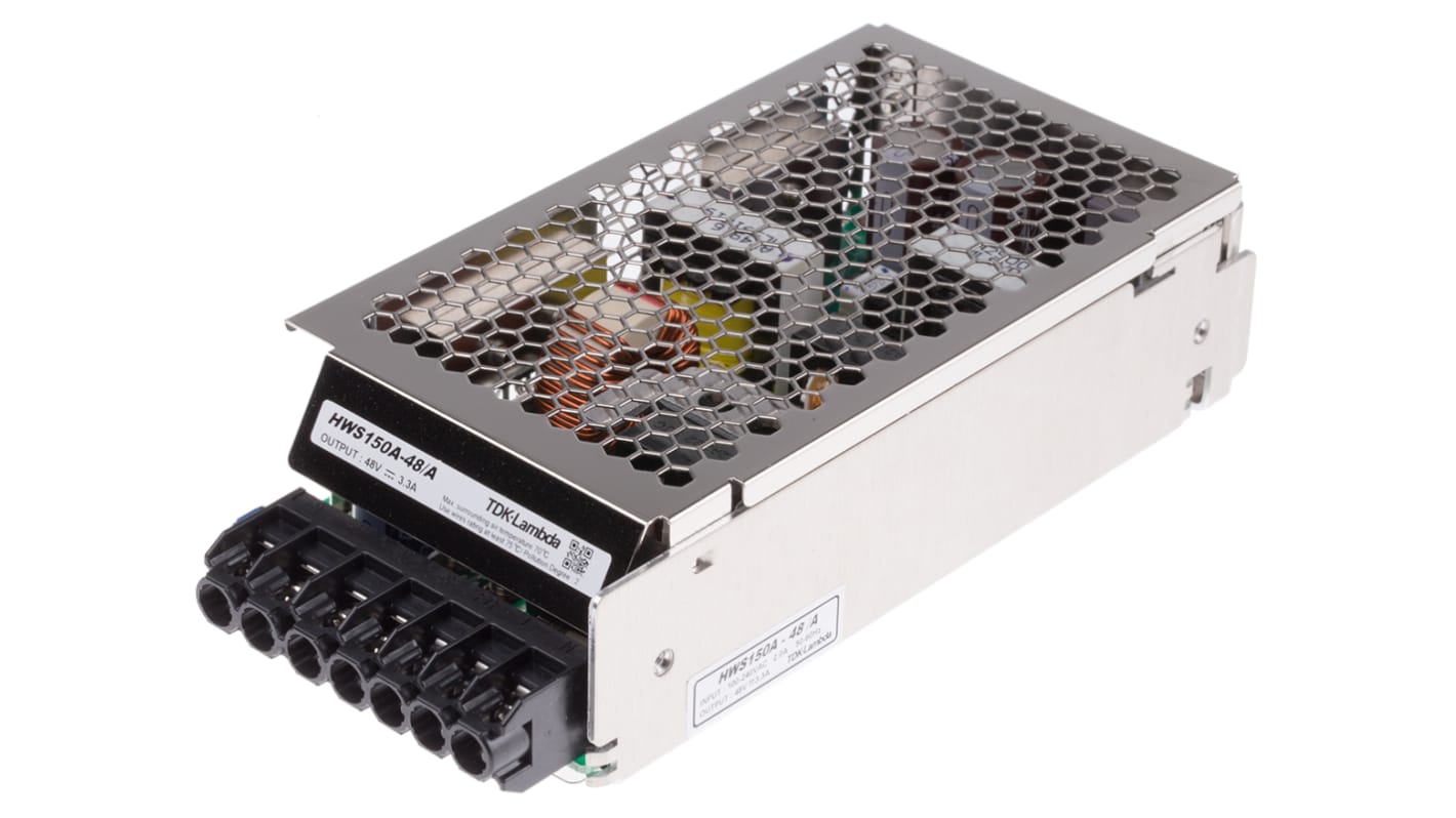 Alimentatore switching TDK-Lambda HWS150A-48/A, 150W, ingresso 120 → 370 V dc, 85 → 265 V ac, uscita 48V