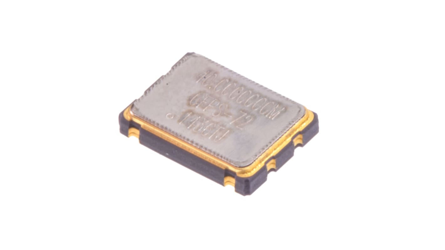 IQD Quarzoszillator, 40MHz, ±50ppm, HCMOS, TTL, 7 x 5 mm SMD, 4-Pin, Oberflächenmontage, 7.2 x 5.2 x 1.4mm