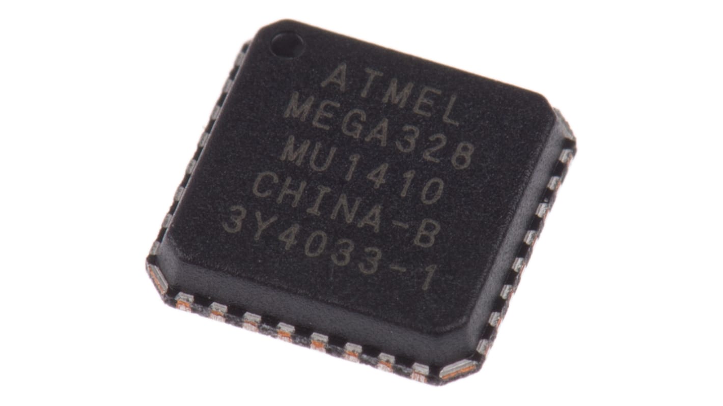 Microchip ATMEGA328-MU, 8bit AVR Microcontroller, ATmega, 20MHz, 32 kB Flash, 32-Pin MLF